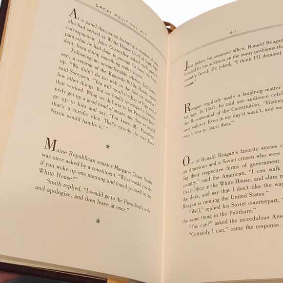 Great Political Wit by Bob Dole - Signed Autographed First Edition Leather-Bound - Picture 6 of 11